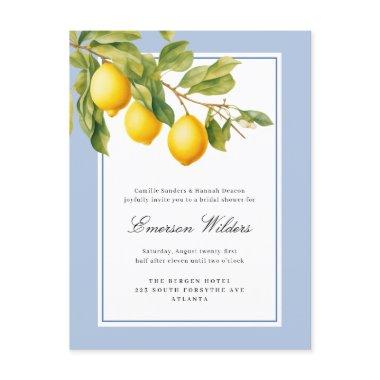 Fresh Mediterranean Lemon Bridal Shower PostInvitations