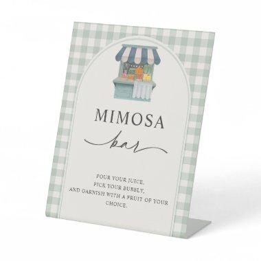 Fresh Off the Market  Mimosa Bar Pedestal Sign