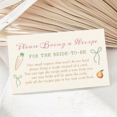 Fresh Off the Market  Recipe Request Enclosure