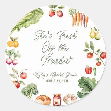 Fresh off the Market Farmer's Market  Classic Round Sticker