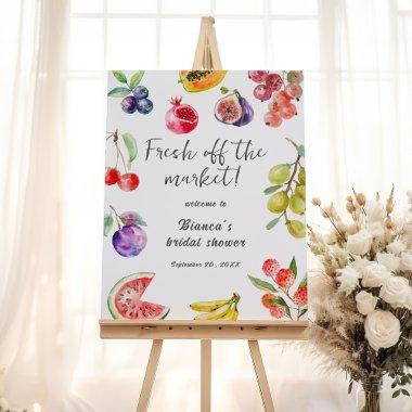 Fresh Off The Market Fruits  Welcome Foam Board