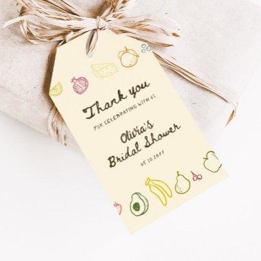 Fresh Off The Market Hand Drawn  Gift Tags