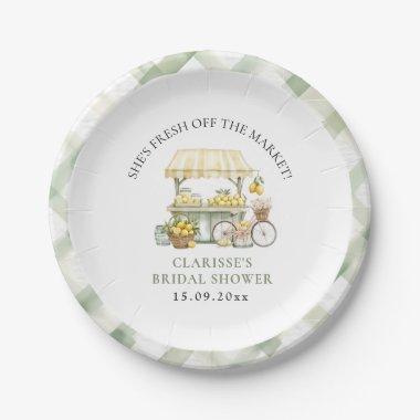 Fresh Off The Market Summer Citrus  Paper Plates