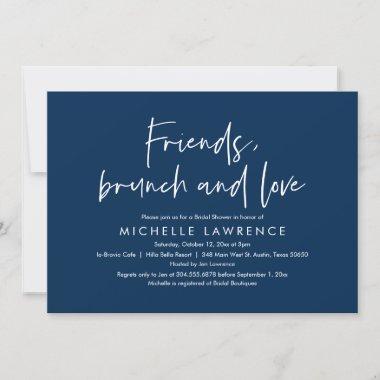 Friends, Brunch and Love, Casual Bridal Shower Inv Invitations
