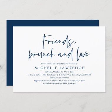 Friends, Brunch and Love, Casual Bridal Shower Invitations