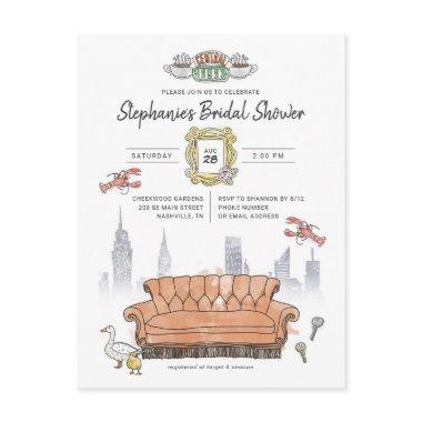 FRIENDS™ | Central Perk Watercolor Bridal Shower PostInvitations