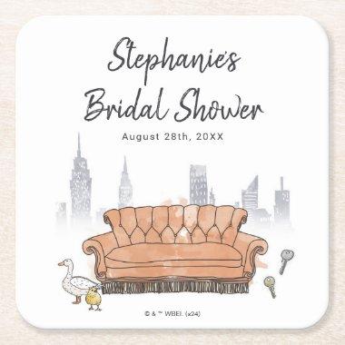 FRIENDS™ | Central Perk Watercolor  Square Paper Coaster