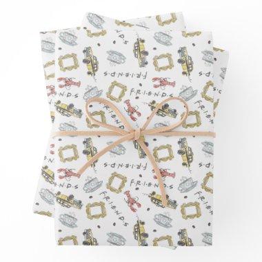 FRIENDS™ | Central Perk Watercolor Pattern Wrapping Paper Sheets