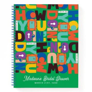 FRIENDS™ | Wedding Bridal Shower Guest Gift List Notebook