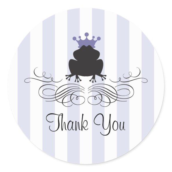 Frog Prince Charming Classic Round Sticker
