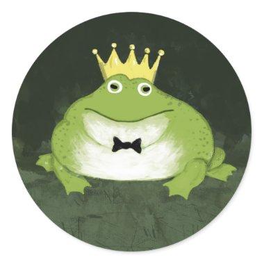 Frog Prince | Fairy Tale Wedding Classic Round Sticker
