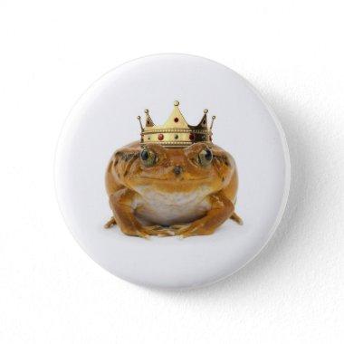 Frog Prince - front Pinback Button