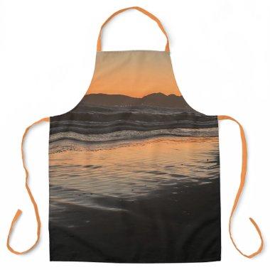 From Dusk Till Twilight At The Beach Photo Print Apron