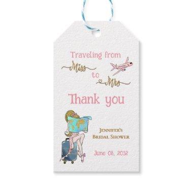From Miss to Mrs  Journey Favor Gift Tags