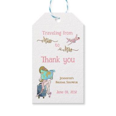 From Miss to Mrs Bridal Shower Journey Favor Gift Tags