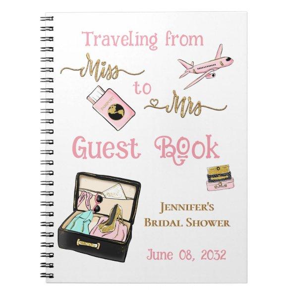From Miss to Mrs Bridal Shower Journey Guest Notebook