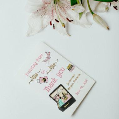 From Miss to Mrs Bridal Shower Journey Thank you PostInvitations