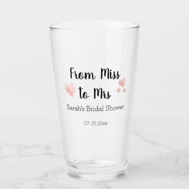 From Miss to Mrs Bridal Shower Tumbler