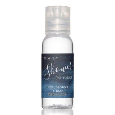 From My Shower To Yours Blue  Favor Hand Sanitizer