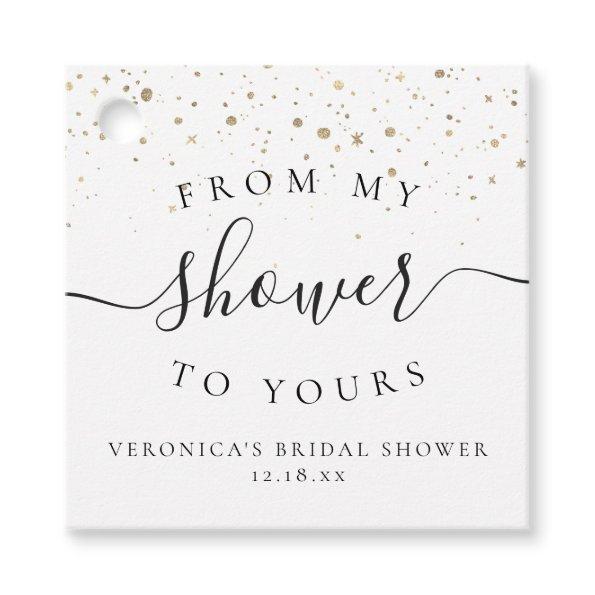 From My Shower To Yours | Bridal Shower Favor Tag