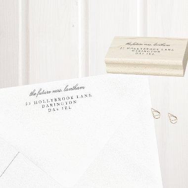 From the Future Mrs Bridal Personalized Rubber Stamp