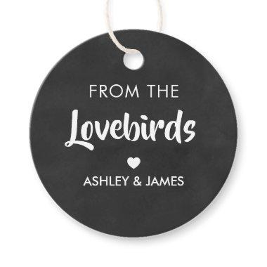 From the Lovebirds Tag, Bird Seed Gift Tag, Favor Tags