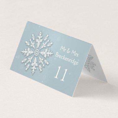 Frozen snowflake Wedding Table number, Place Invitations