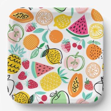 Fruit Party Paper Plates