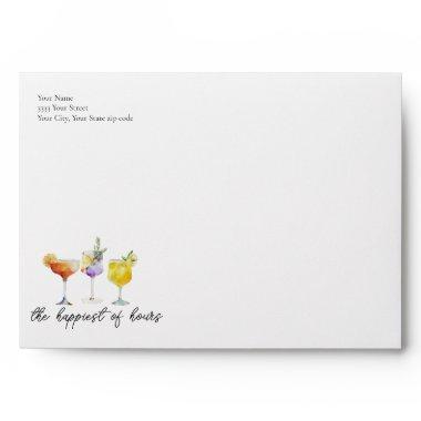 Fruity Summer Drinks Return Address Envelope