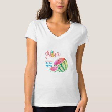 Fruity Tropical Watermelon Pineapple Personalized T-Shirt