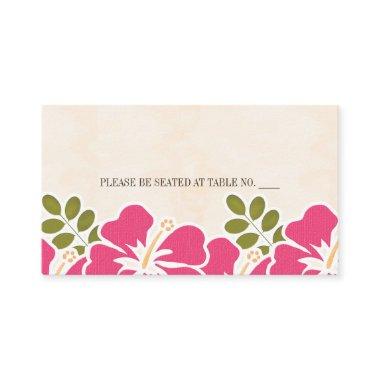 FUCHSIA HIBISCUS HAWAIIAN SEATING PLACE Invitations