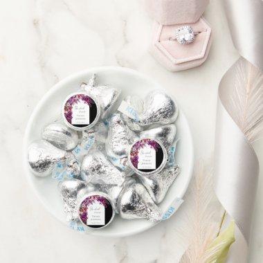 Fuchsia Lavender Floral Arch Bridal Shower Hershey®'s Kisses®