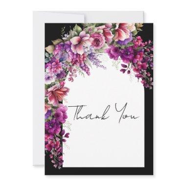 Fuchsia Lavender Floral Arch  Thank You