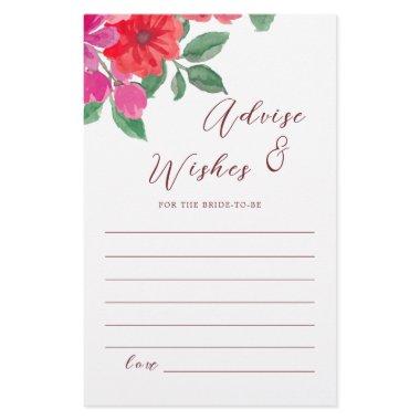 Fuchsia Watercolor Floral  Advice