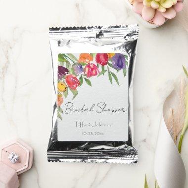Fun and Bright Tulips and Greenery Bridal Shower Coffee Drink Mix