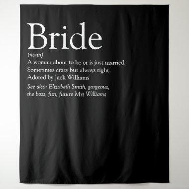 Fun Bride Definition Bridal Shower Photo Tapestry