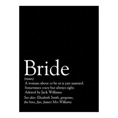 Fun Bride Definition  Sign