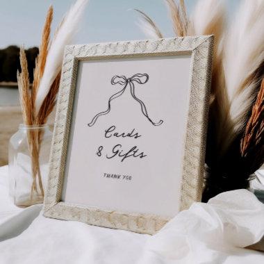 Fun Casual Handwritten Bow Invitations and Gifts Poster