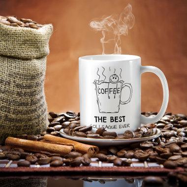 Fun Coffee Graphic Line Drawing Mug