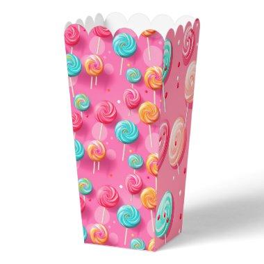 Fun & Colorful Pink and Blue Lollipop Favor Boxes