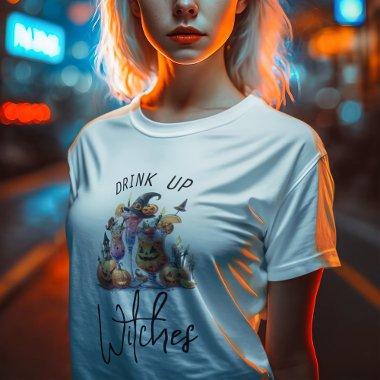 Fun Drink Up Witches Halloween T-Shirt