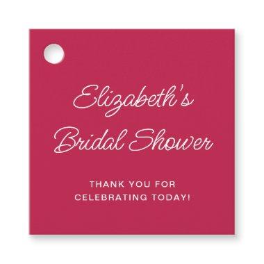 Fun Hand Drawn Cocktail Pattern Pink  Favor Tags