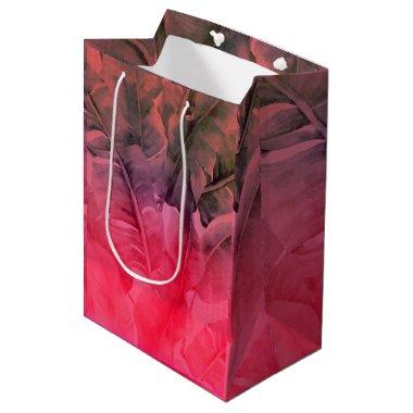 Fun Hot Pink Tropical Summer Heat Luau Party Medium Gift Bag