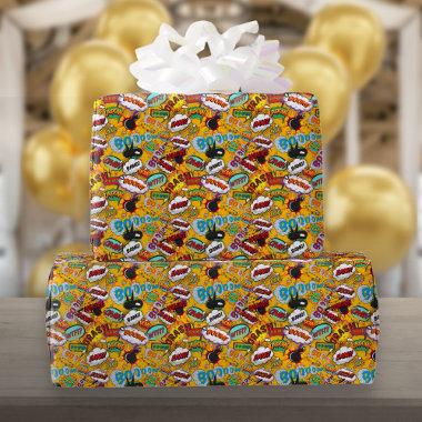 Fun Retro Comic Book Pop Art Colorful Wrapping Paper