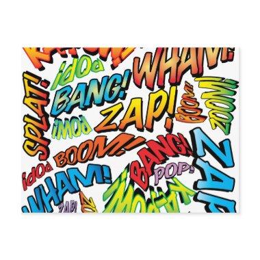 Fun Retro Comic Book Pop Art Sounds Post