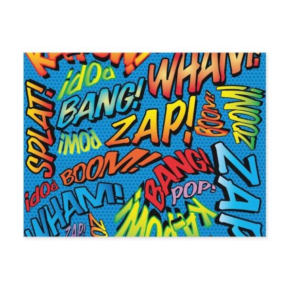 Fun Retro Comic Book Pop Art Sounds Post