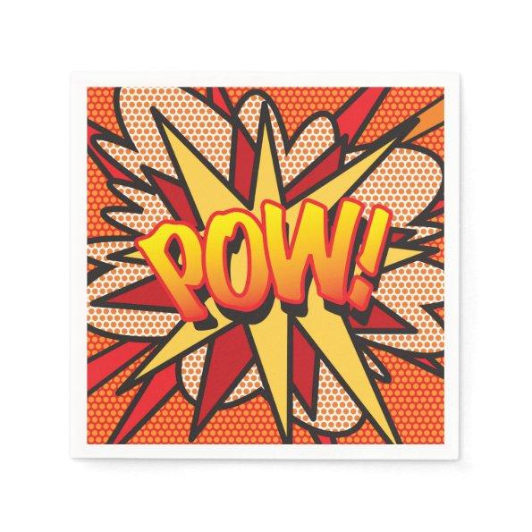 Fun Retro Comic Book POW Napkins