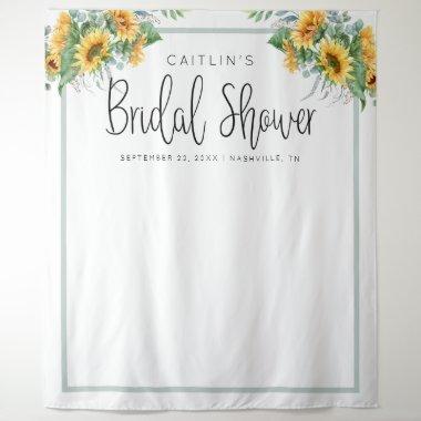 Fun Sunflower Bridal Shower Photo Booth Backdrop