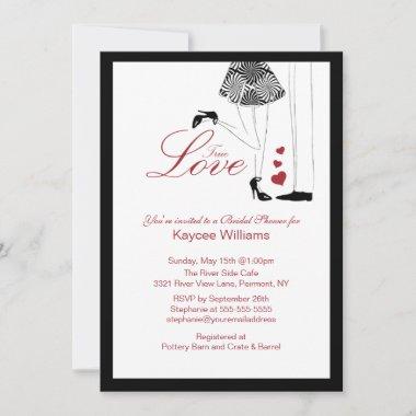 Fun True Love Bridal Shower Invitations