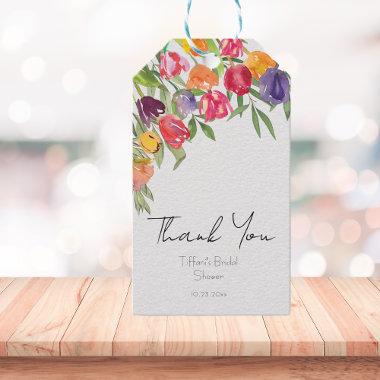 Fun Tulips and Greenery  Thank You Gift Tags